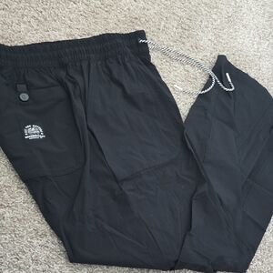 Black Track Pants with Logo